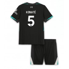 Liverpool Ibrahima Konate #5 Bortedraktsett Barn 2024-25 Kortermet (+ korte bukser)